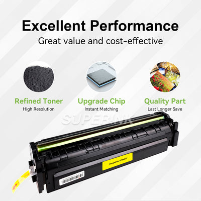 Compatible HP CF502X (HP 202X) Toner Cartridge Yellow By Superink