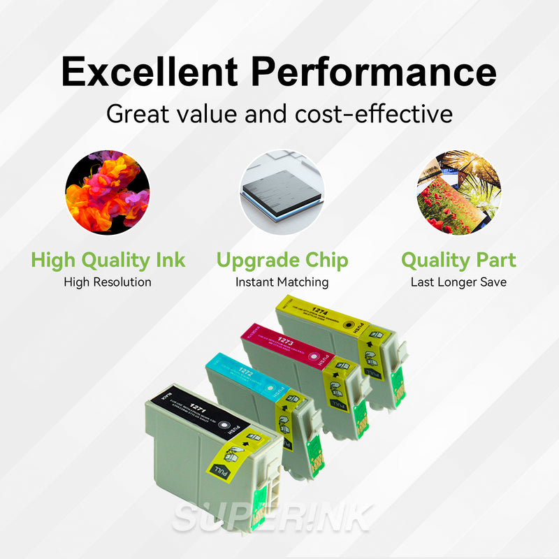 Compatible Epson T127 Ink Cartridge Set Extra High Yield By Superink Superinkca 6658