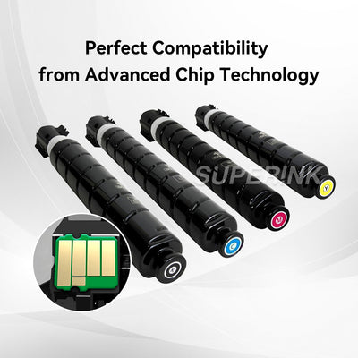 Compatible Canon GPR-55 Toner Cartridge Combo BK/C/M/Y By Superink