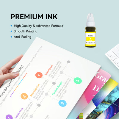 Compatible Canon GI-290 1598C001 Yellow Ink Bottle by Superink