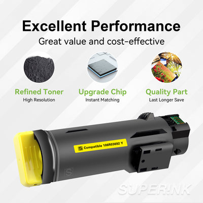 Compatible Xerox 106R03692 Yellow Extra High Yield By Superink