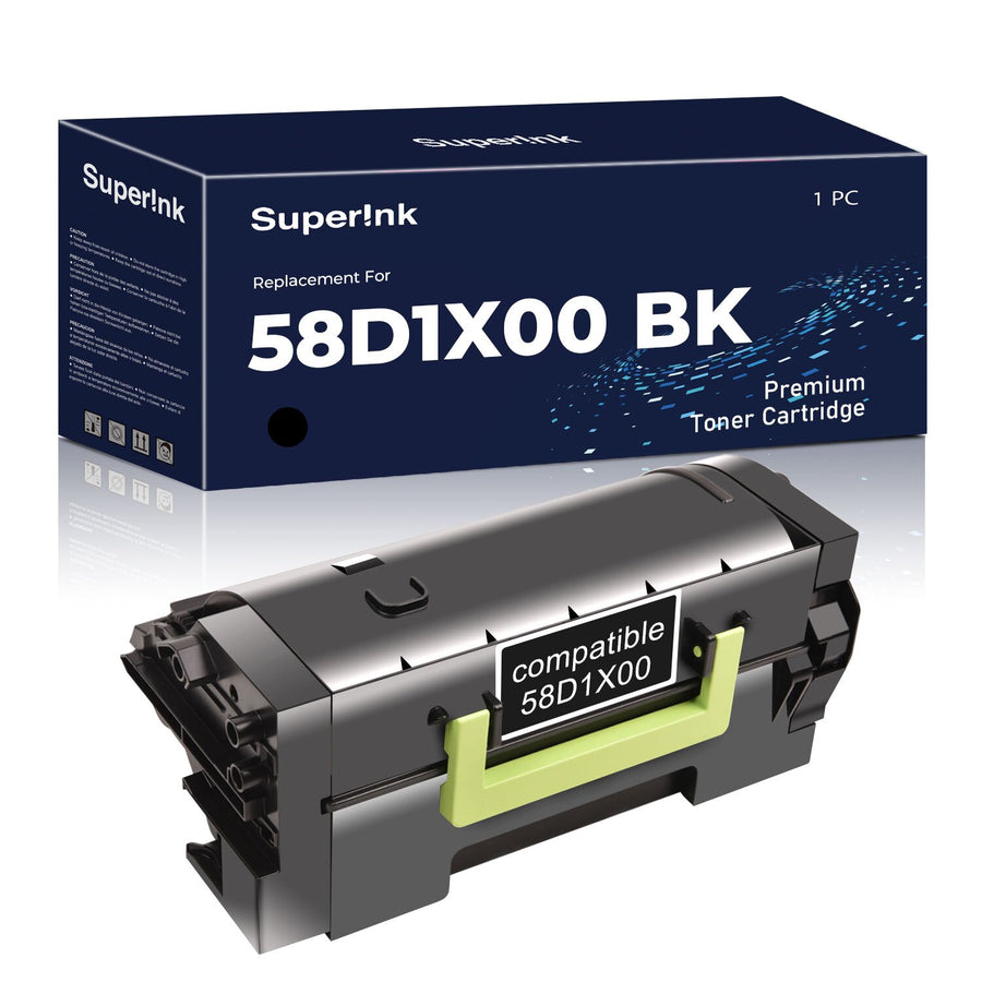 Compatible Lexmark 58D1X00 Toner Cartridge Black By Superink