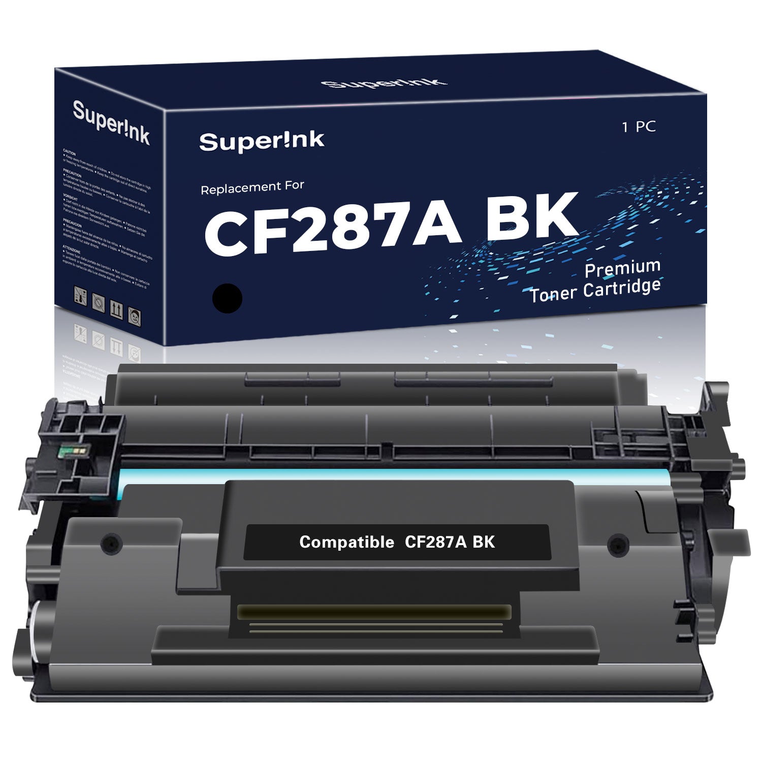 Compatible HP CF287A / 87A Toner Cartridge Black by Superink - Superink.ca