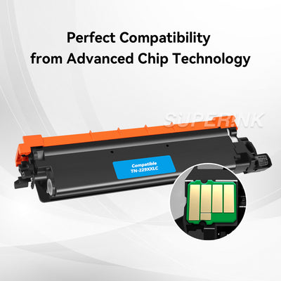 Compatible Brother TN229XXL Cyan Toner WITH CHIP by Superink