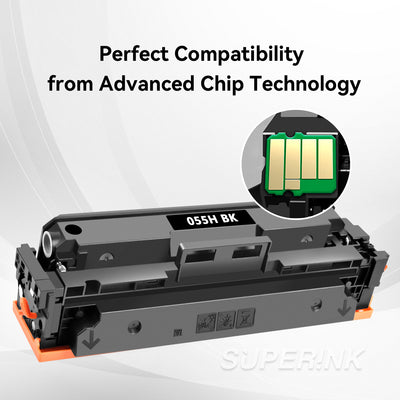 Compatible Canon 055H With Chip Black Toner By Superink