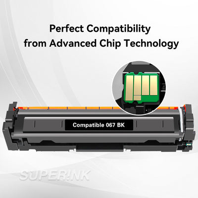 Compatible Canon 067 3130 Pages Black Toner Cartridge With Chip By Superink