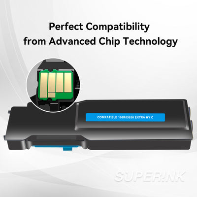 Compatible Xerox 106R03526 Cyan Toner Cartridge By Superink