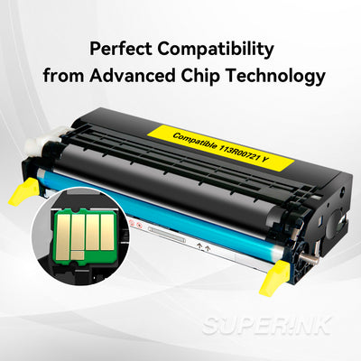 Compatible Xerox 6180 / 113R00721 Yellow Toner Cartridge By Superink