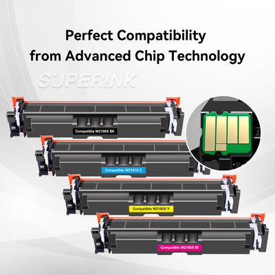 Compatible HP 210X With Chip Toner Set By Superink