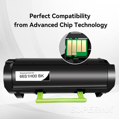 Compatible Lexmark 66S1H00 Toner Cartridge Black By Superink