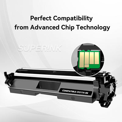 Compatible HP CF217A Black Toner Cartridge (with chip) by Superink