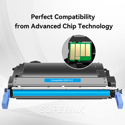 Compatible HP Q5951A Cyan Toner Cartridge (HP 643A) By Superink