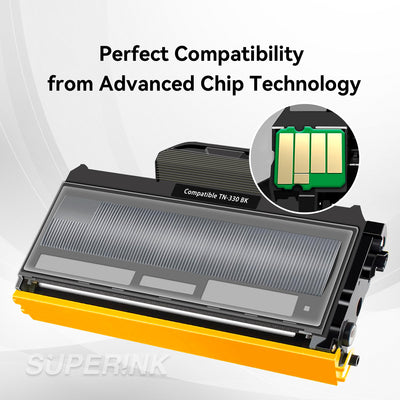 Compatible Brother TN-330 Black Toner Cartridge by Superink