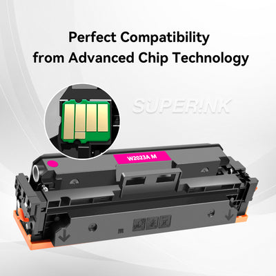 Compatible HP W2023A / 414A With Chip Magenta Toner By Superink