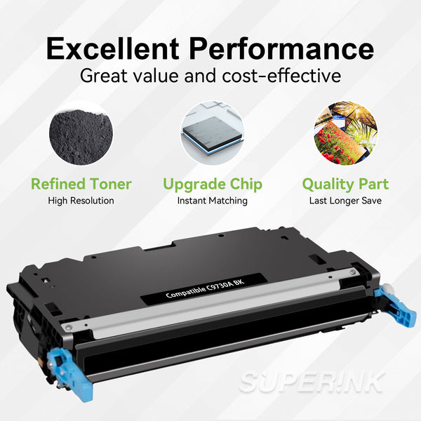 Compatible HP C9730A Black Toner Cartridge (HP645A) By Superink ...