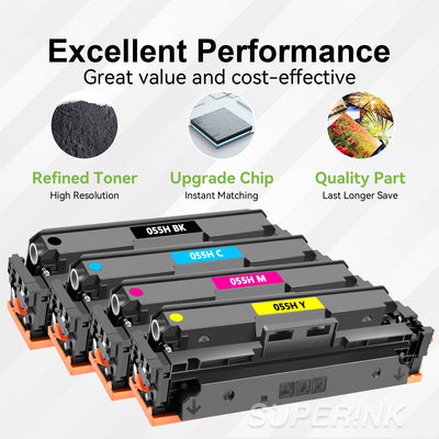 Compatible Canon 055H With Chip Toner Cartridge Combo By Superink