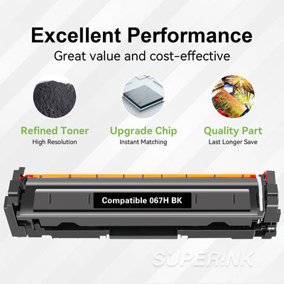 Compatible Canon 067H Black Toner Cartridge High Yield By Superink