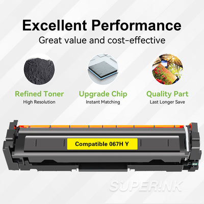 Compatible Canon 067H Yellow Toner Cartridge High Yield By Superink