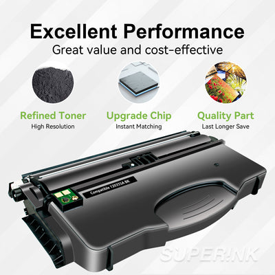 Cartouche de toner noir Lexmark E120 compatible (12015SA) par Superink