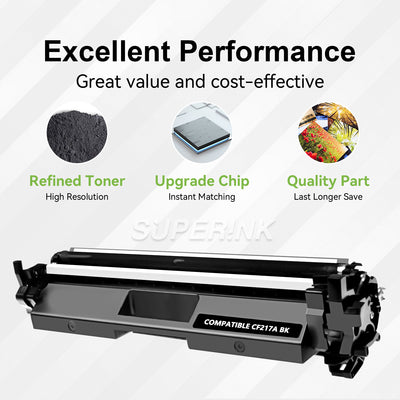 Compatible HP CF217A Black Toner Cartridge (with chip) by Superink