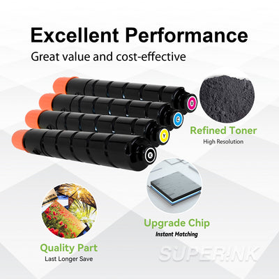 Compatible Canon GPR-30 Toner Cartridge Combo BK/C/M/Y By Superink