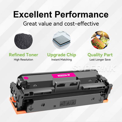 Compatible HP W2023A / 414A With Chip Magenta Toner By Superink