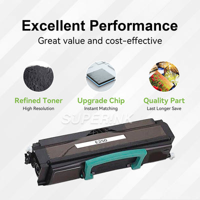 MICR Lexmark E250 Black Toner (E250A11A) By Superink