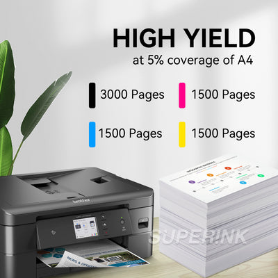 Compatible Brother LC402 Ink Cartridge Combo High Yield by Superink