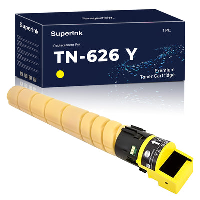 Compatible Konica Minolta TN-626Y Yellow Toner Cartridge by Superink